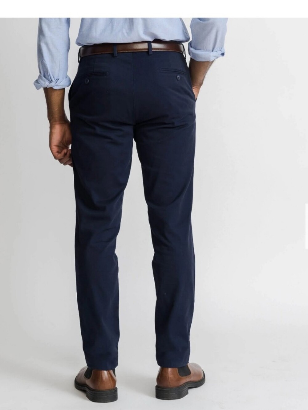 Ledbury Richmond Navy Chinos - Picture 2 of 8